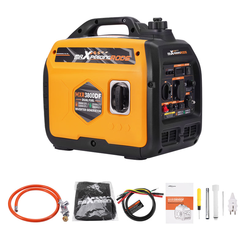 Load image into Gallery viewer, MaXpeedingrods Benzin & LPG Dual Fuel Inverter Stromerzeuger 3500W