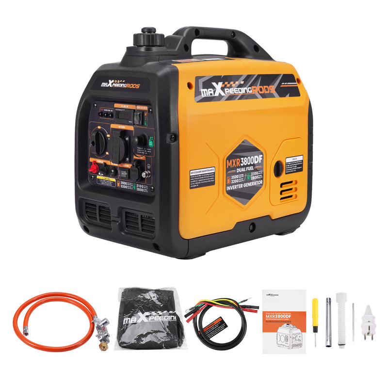 Load image into Gallery viewer, MaXpeedingrods Benzin & LPG Dual Fuel Inverter Stromerzeuger 3500W
