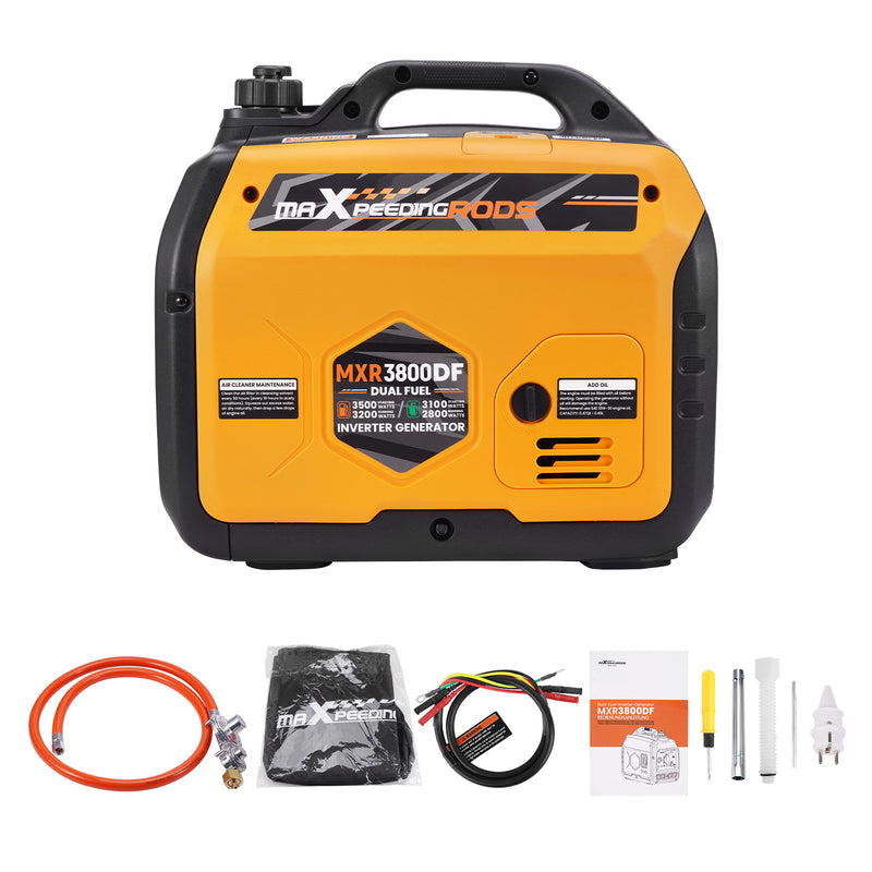 Load image into Gallery viewer, MaXpeedingrods Benzin & LPG Dual Fuel Inverter Stromerzeuger 3500W