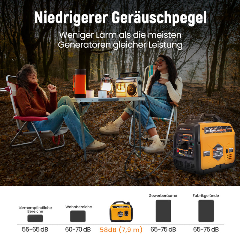 Load image into Gallery viewer, MaXpeedingrods Benzin & LPG Dual Fuel Inverter Stromerzeuger 3500W