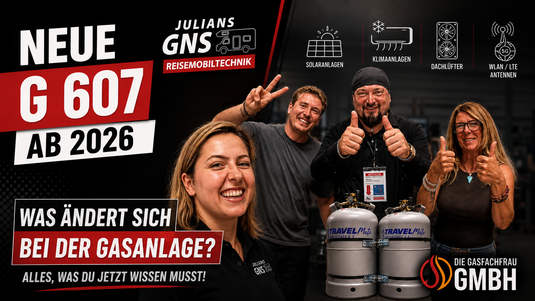Neue G 607 ab 2026: Tankgasflaschen im Wohnmobil einfach erklärt
