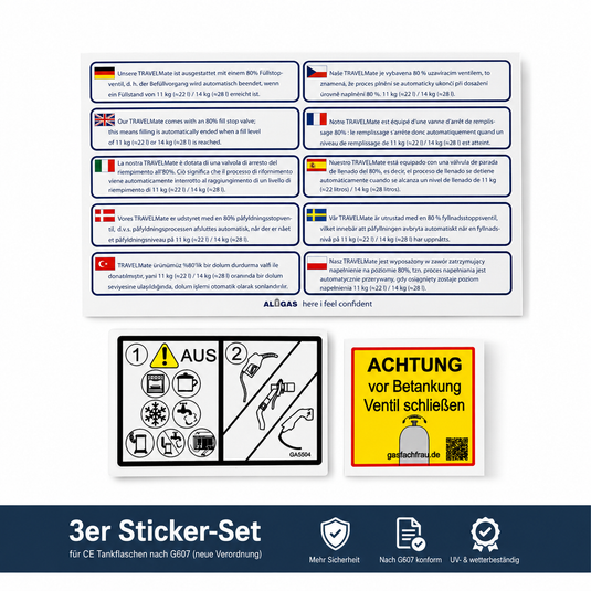 Sticker Set Tankflaschen