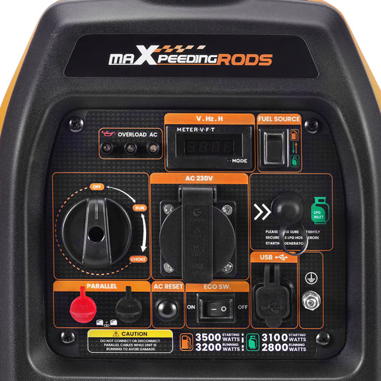 MaXpeedingrods Benzin & LPG Dual Fuel Inverter Stromerzeuger 3500W