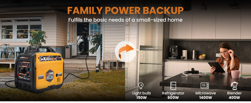 Load image into Gallery viewer, MaXpeedingrods Benzin &amp; LPG Dual Fuel Inverter Stromerzeuger 3500W
